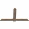 Ekena Millwork Eugene Smooth Timber Gable Bracket, Douglas Fir, 60"W x 35"H x 1 1/2"D x 5 1/2"F, 14/12 Pitch GBW060X35X0206EUG00SDF - alternate 2